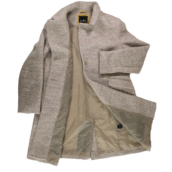 Sam Edelman Faux Fur Notch Collar Single-Breasted Women's XXL Long Jacket - Picture 2 of 15